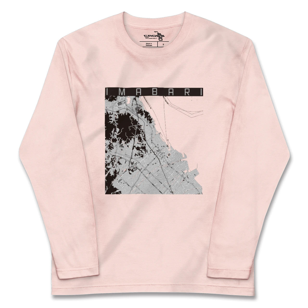 【今治(愛媛県)】地図柄ロングスリーブTシャツ