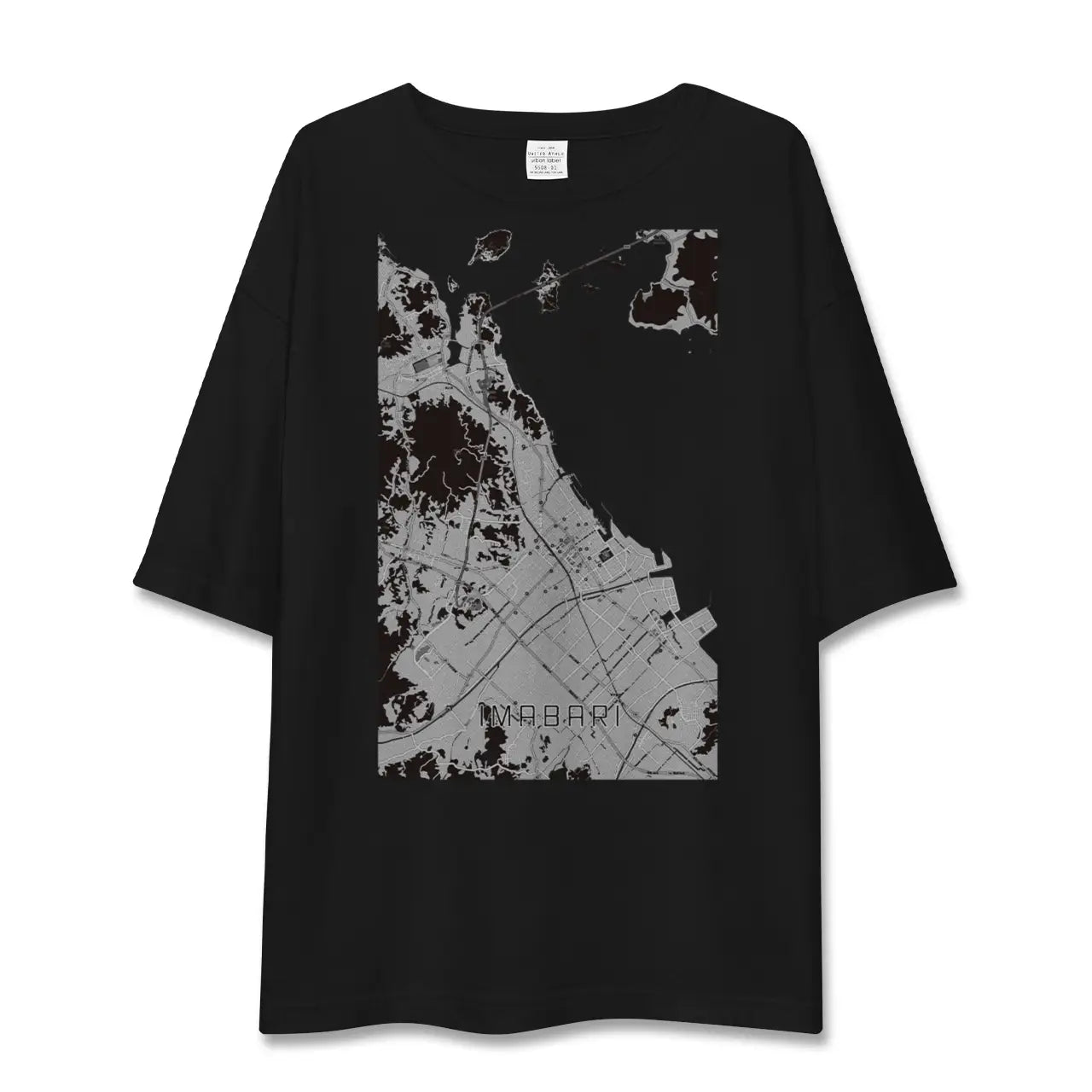 【今治(愛媛県)】地図柄ビッグシルエットTシャツ
