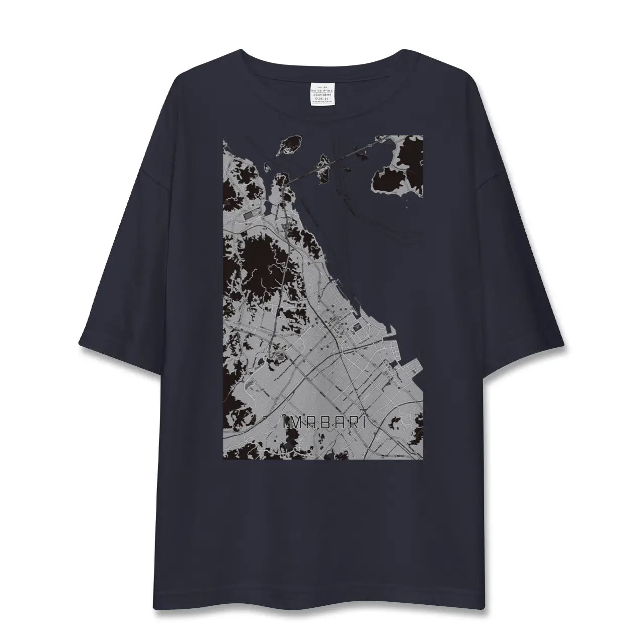 【今治(愛媛県)】地図柄ビッグシルエットTシャツ