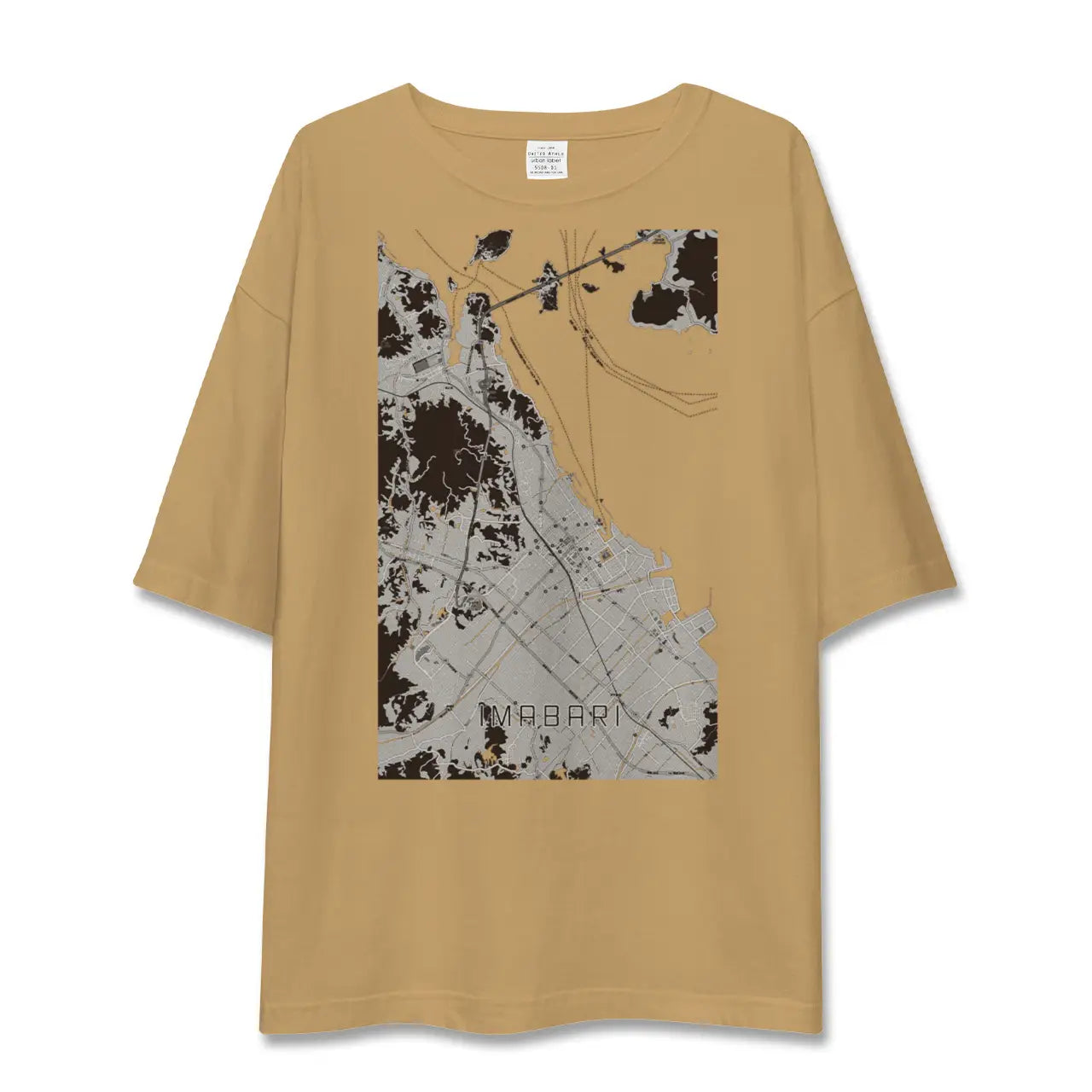 【今治(愛媛県)】地図柄ビッグシルエットTシャツ