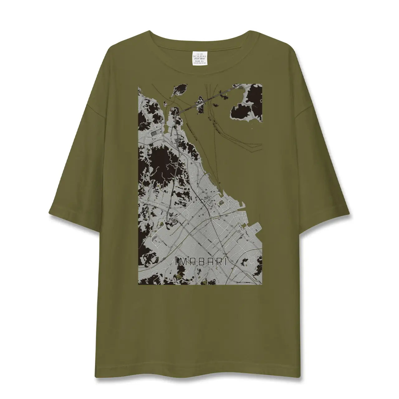 【今治(愛媛県)】地図柄ビッグシルエットTシャツ