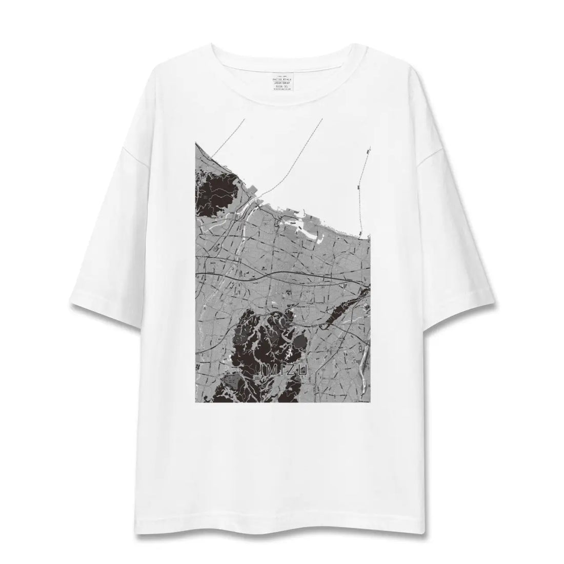 【射水(富山県)】地図柄ビッグシルエットTシャツ