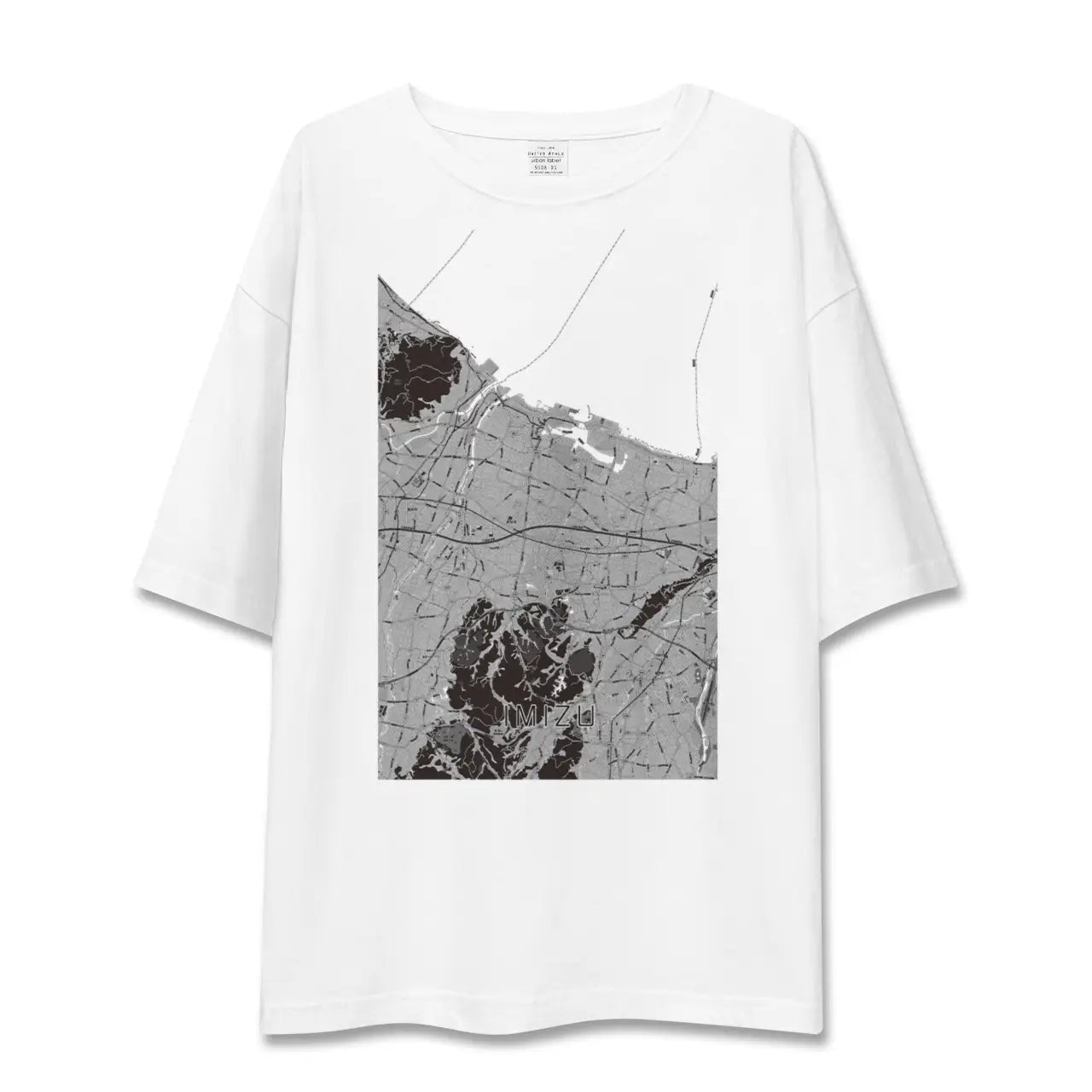 【射水(富山県)】地図柄ビッグシルエットTシャツ