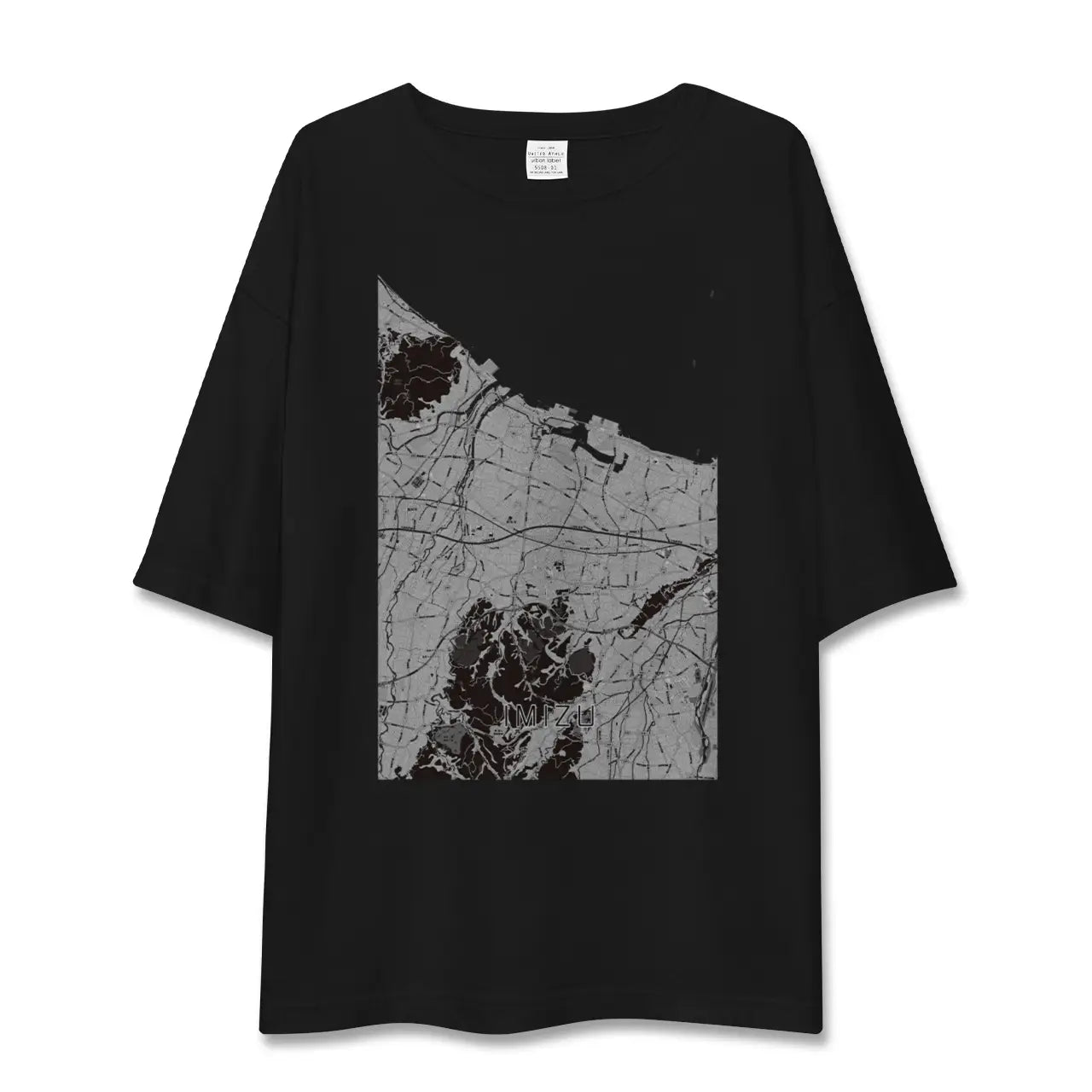 【射水(富山県)】地図柄ビッグシルエットTシャツ