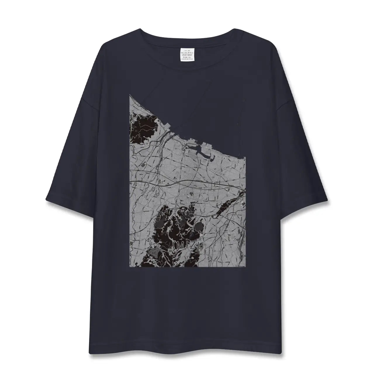【射水(富山県)】地図柄ビッグシルエットTシャツ