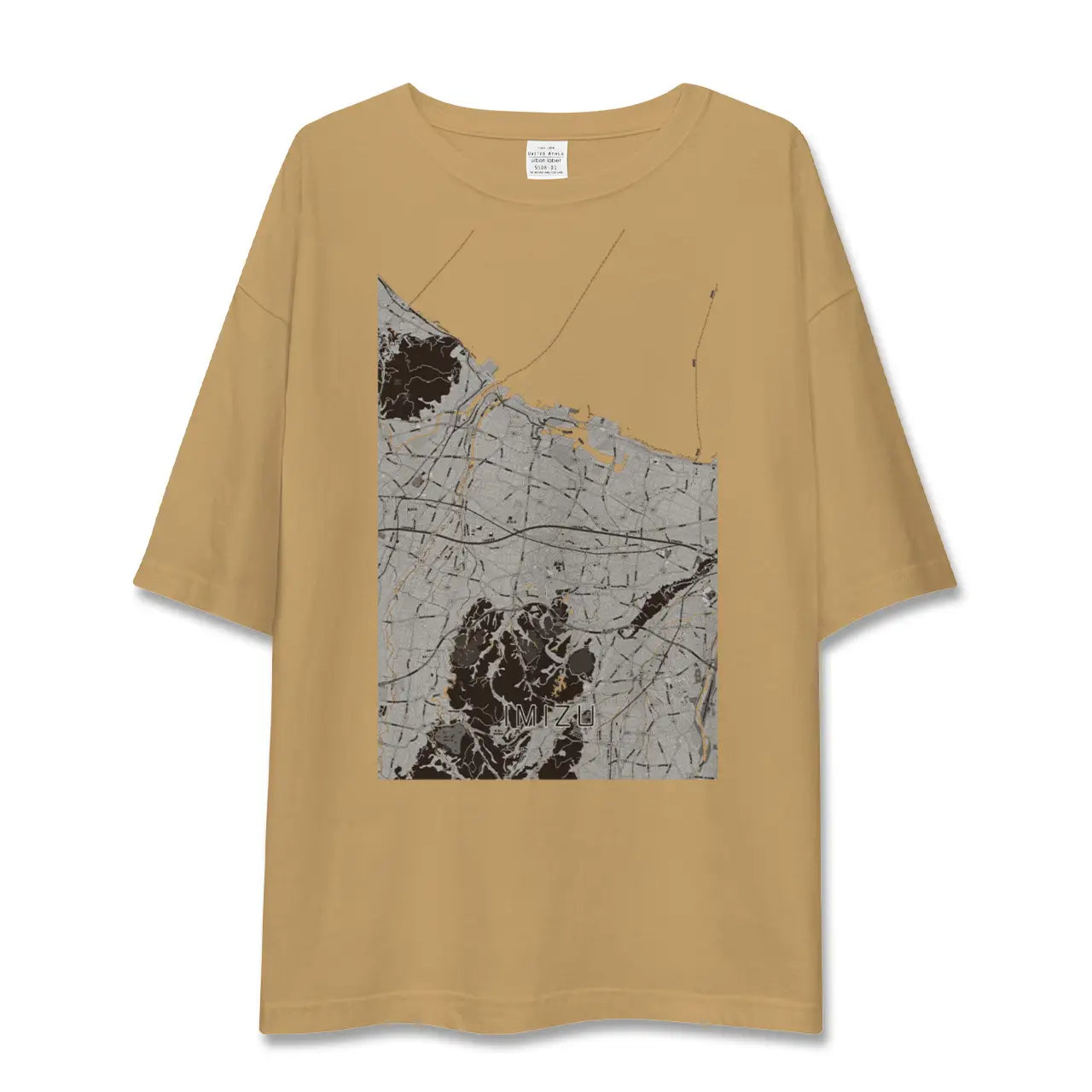 【射水(富山県)】地図柄ビッグシルエットTシャツ