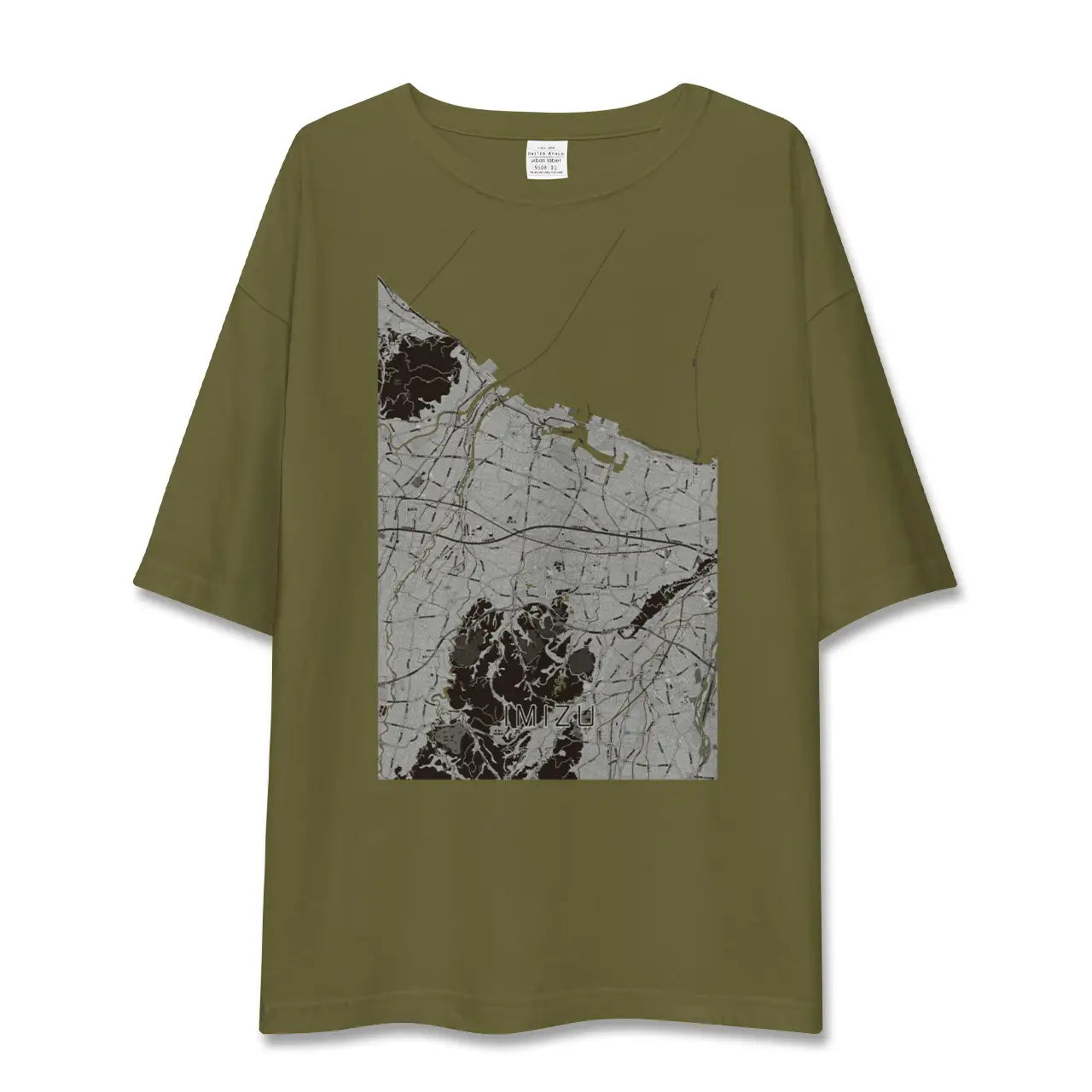 【射水(富山県)】地図柄ビッグシルエットTシャツ