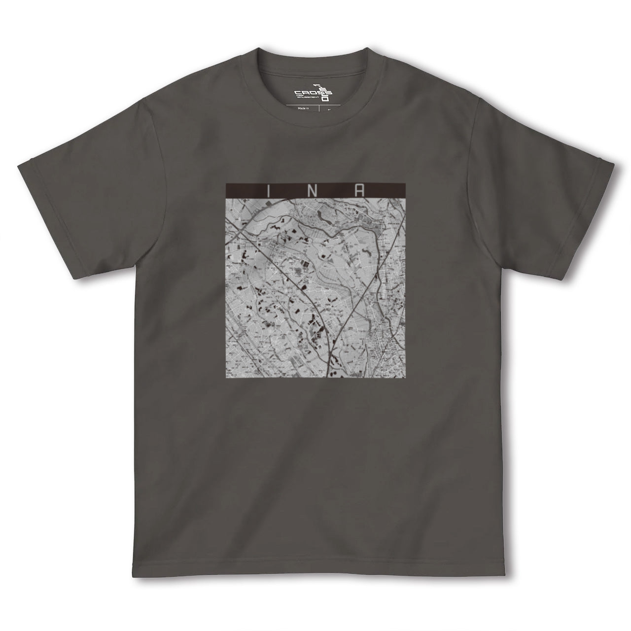 【伊奈(埼玉県)】地図柄ヘビーウェイトTシャツ