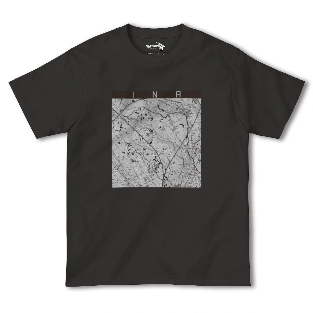 【伊奈(埼玉県)】地図柄ヘビーウェイトTシャツ