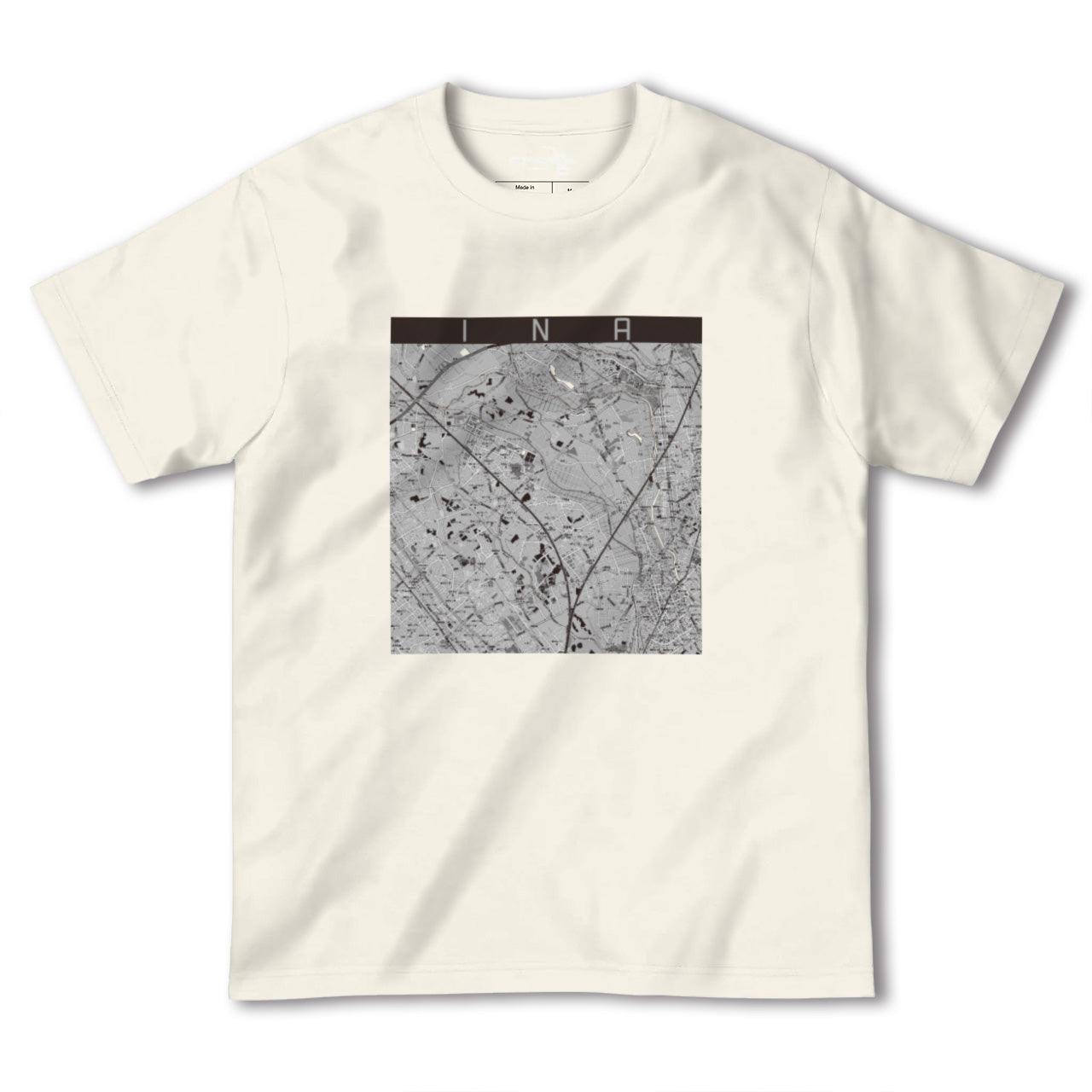 【伊奈(埼玉県)】地図柄ヘビーウェイトTシャツ