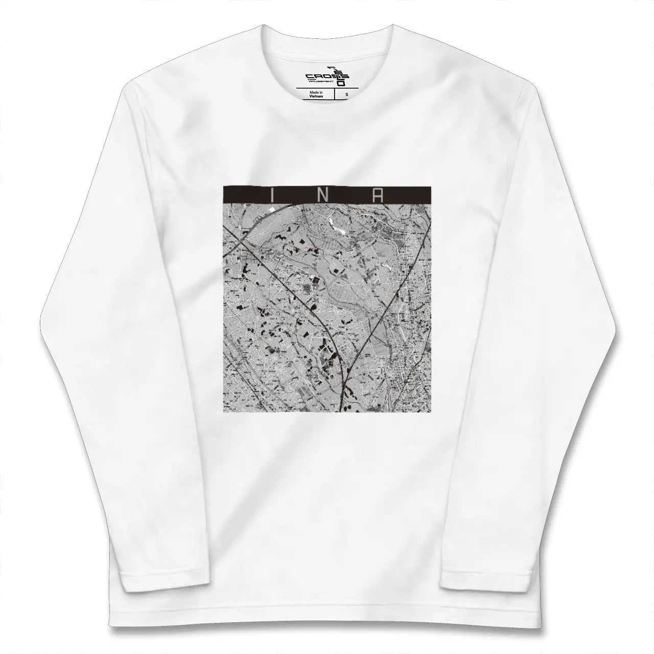 【伊奈(埼玉県)】地図柄ロングスリーブTシャツ