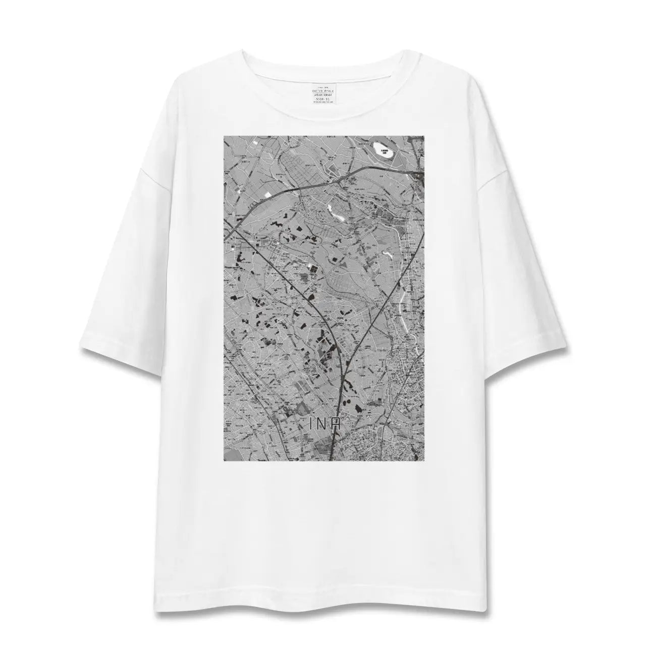 【伊奈(埼玉県)】地図柄ビッグシルエットTシャツ