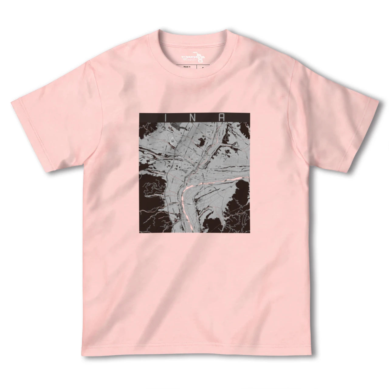 【伊那(長野県)】地図柄ヘビーウェイトTシャツ