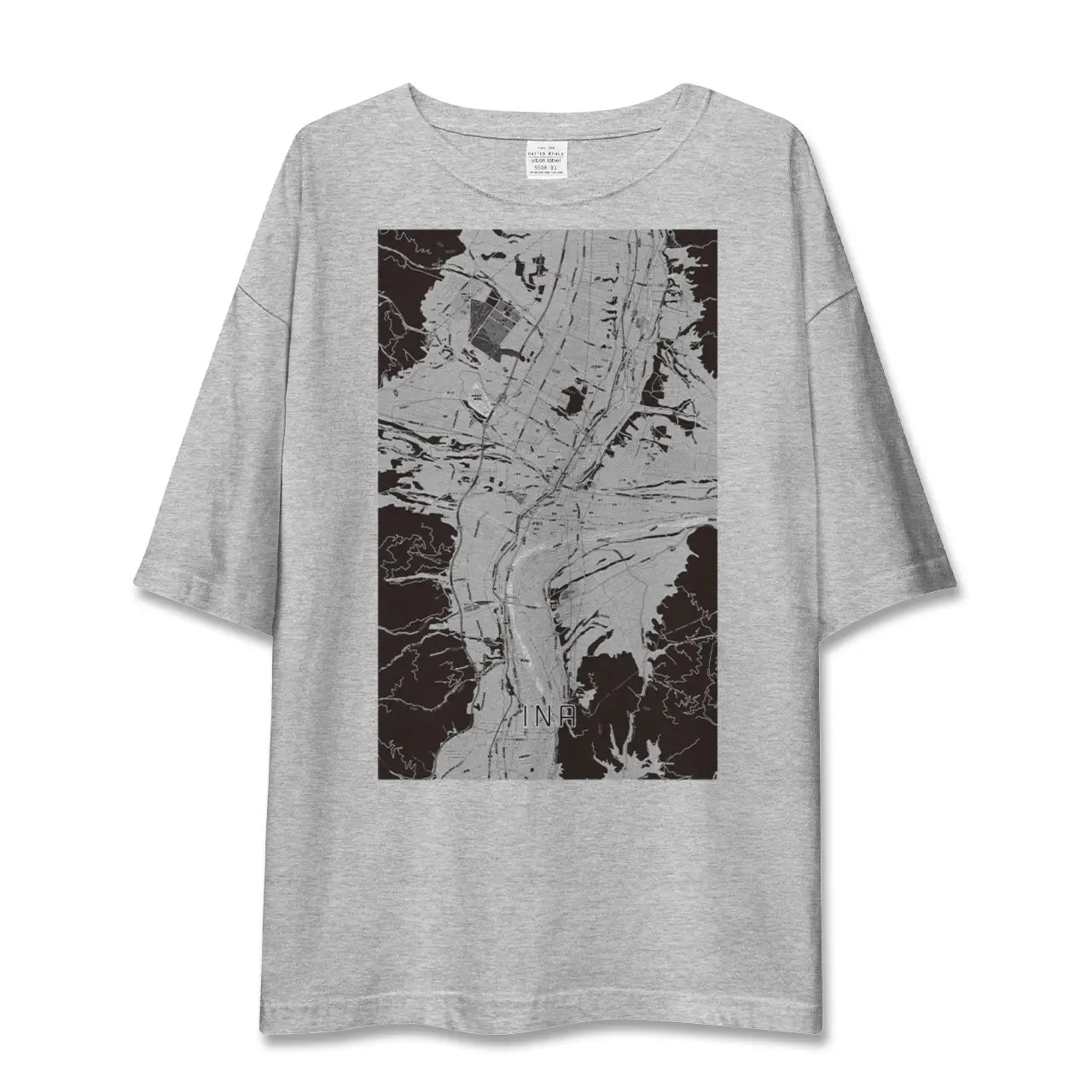【伊那(長野県)】地図柄ビッグシルエットTシャツ