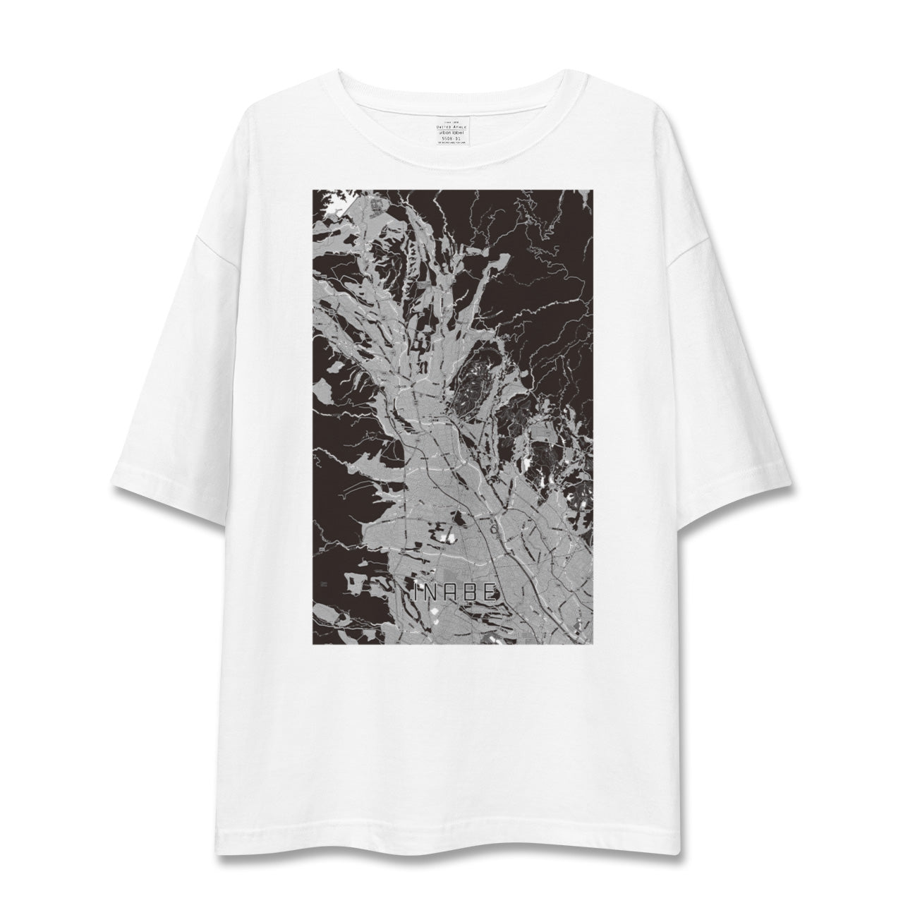 【いなべ(三重県)】地図柄ビッグシルエットTシャツ