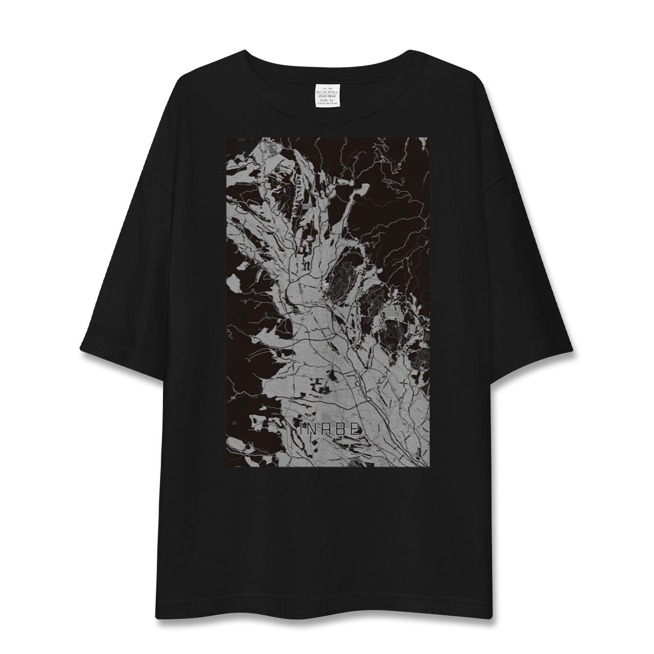 【いなべ(三重県)】地図柄ビッグシルエットTシャツ