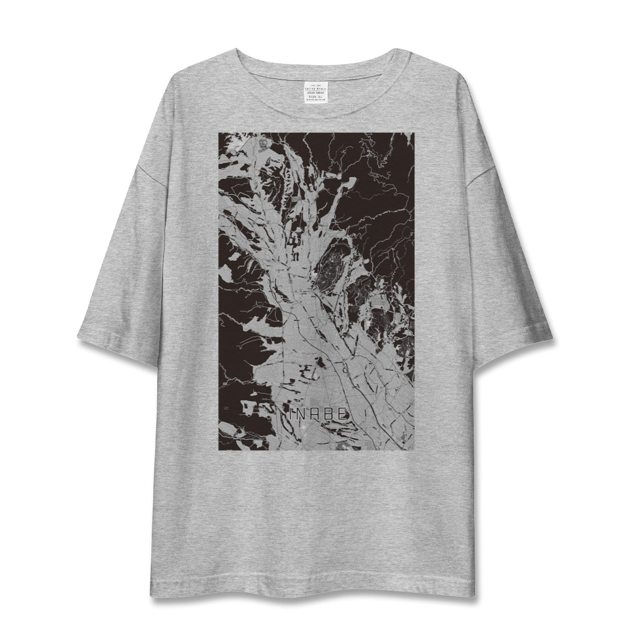 【いなべ(三重県)】地図柄ビッグシルエットTシャツ