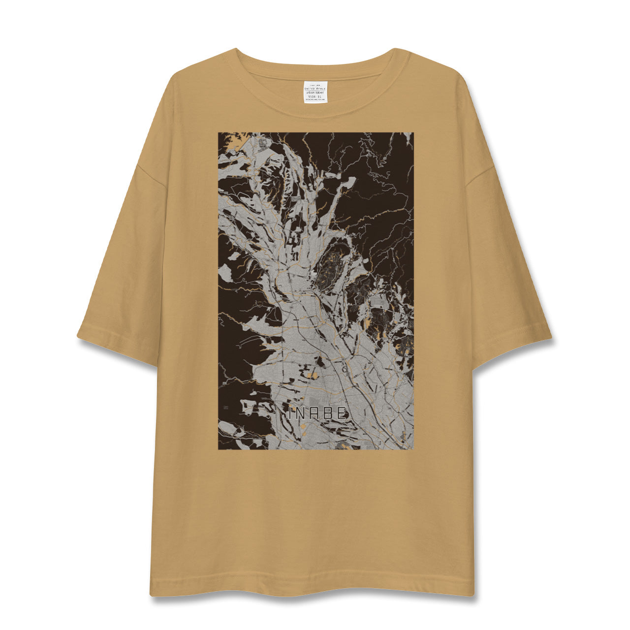 【いなべ(三重県)】地図柄ビッグシルエットTシャツ