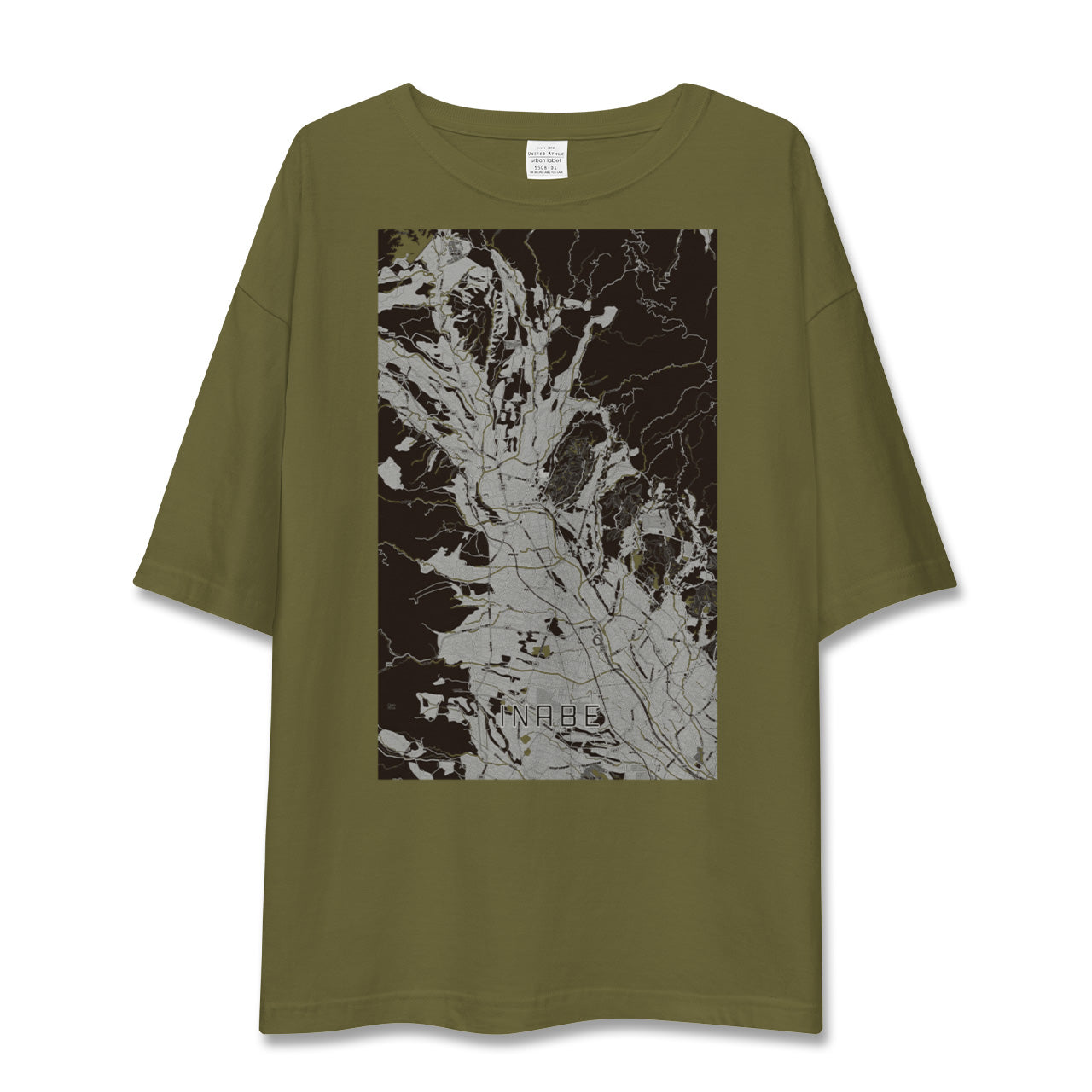 【いなべ(三重県)】地図柄ビッグシルエットTシャツ