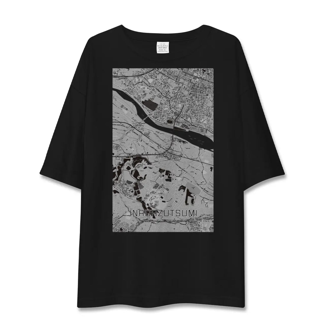 【稲田堤(神奈川県)】地図柄ビッグシルエットTシャツ