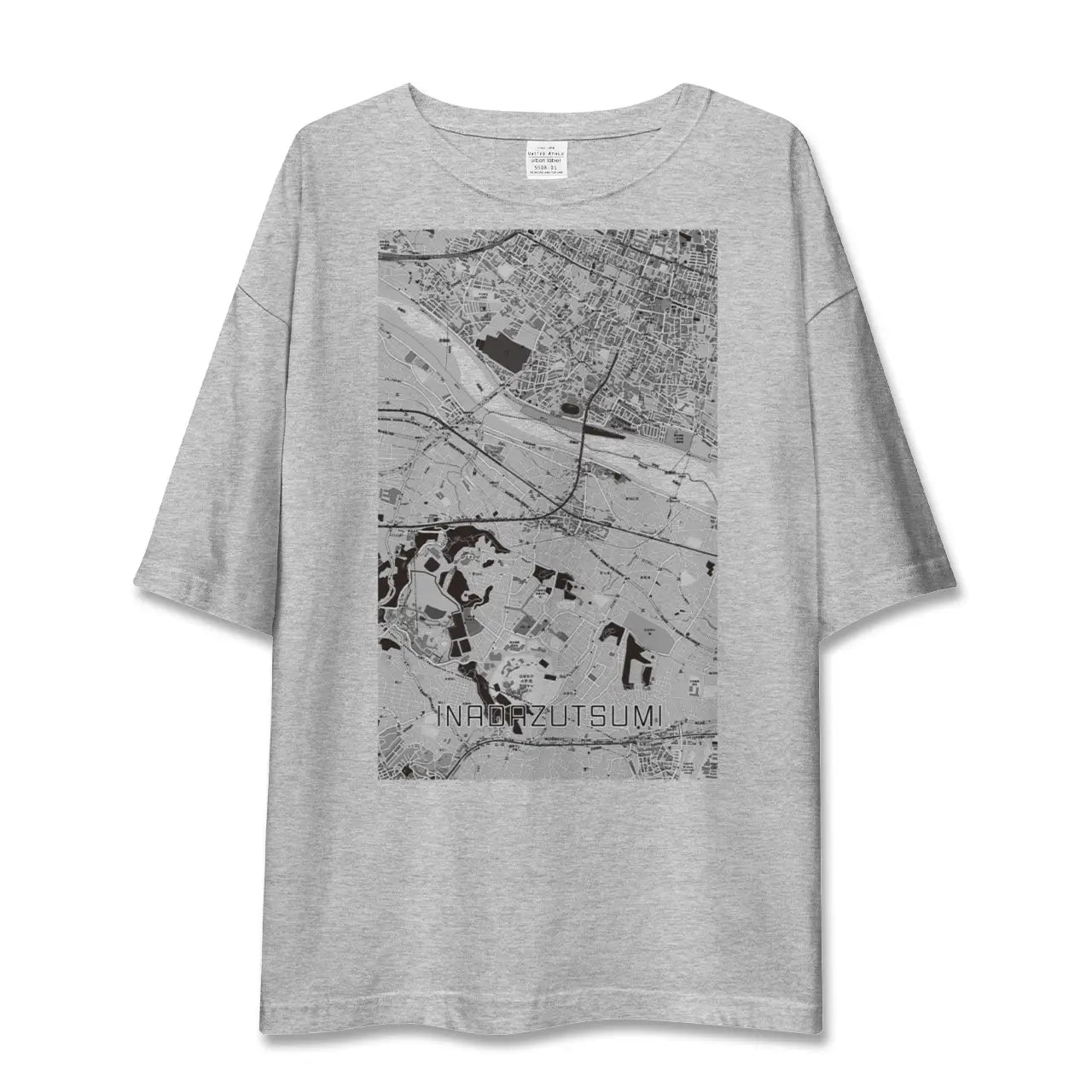 【稲田堤(神奈川県)】地図柄ビッグシルエットTシャツ