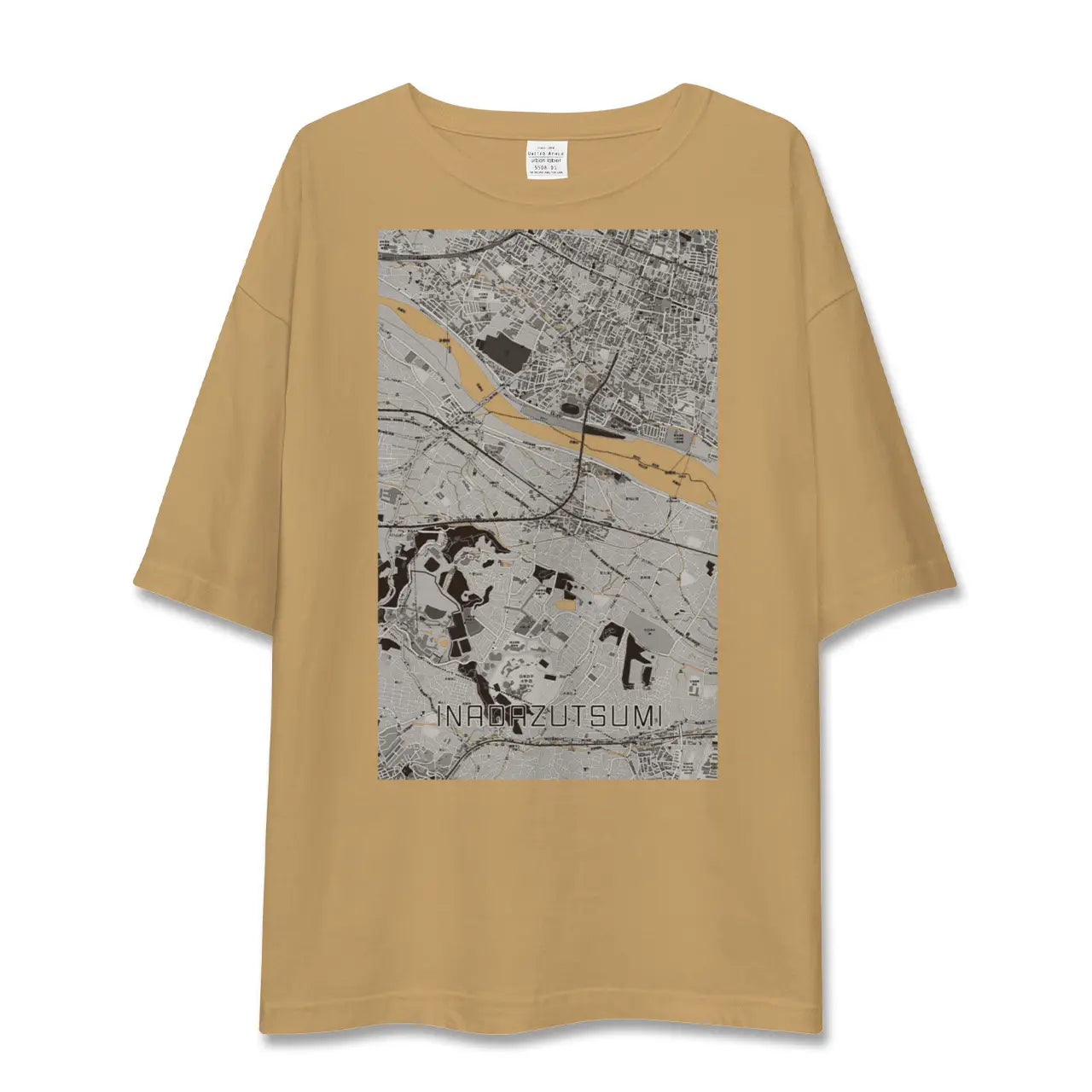 【稲田堤(神奈川県)】地図柄ビッグシルエットTシャツ