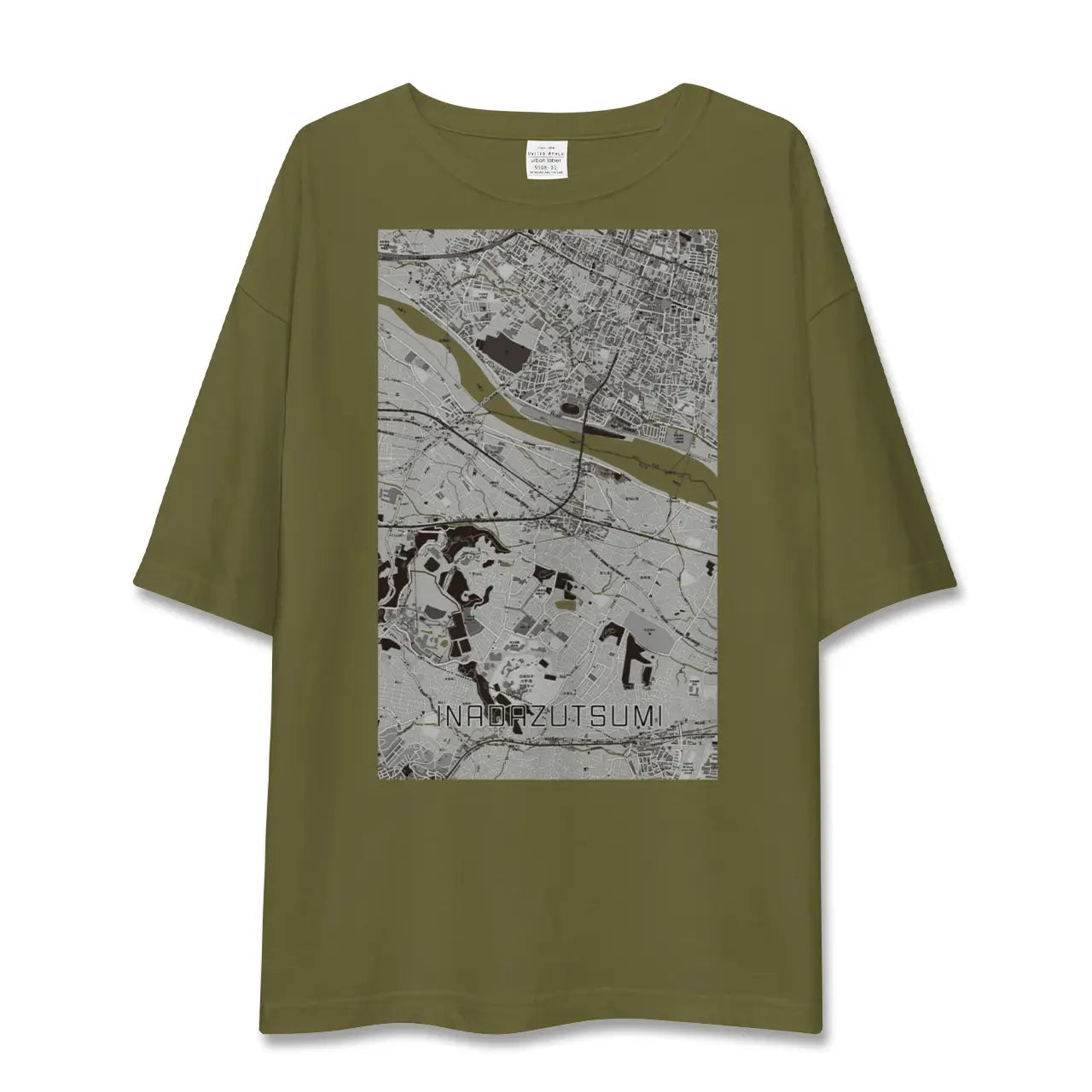 【稲田堤(神奈川県)】地図柄ビッグシルエットTシャツ