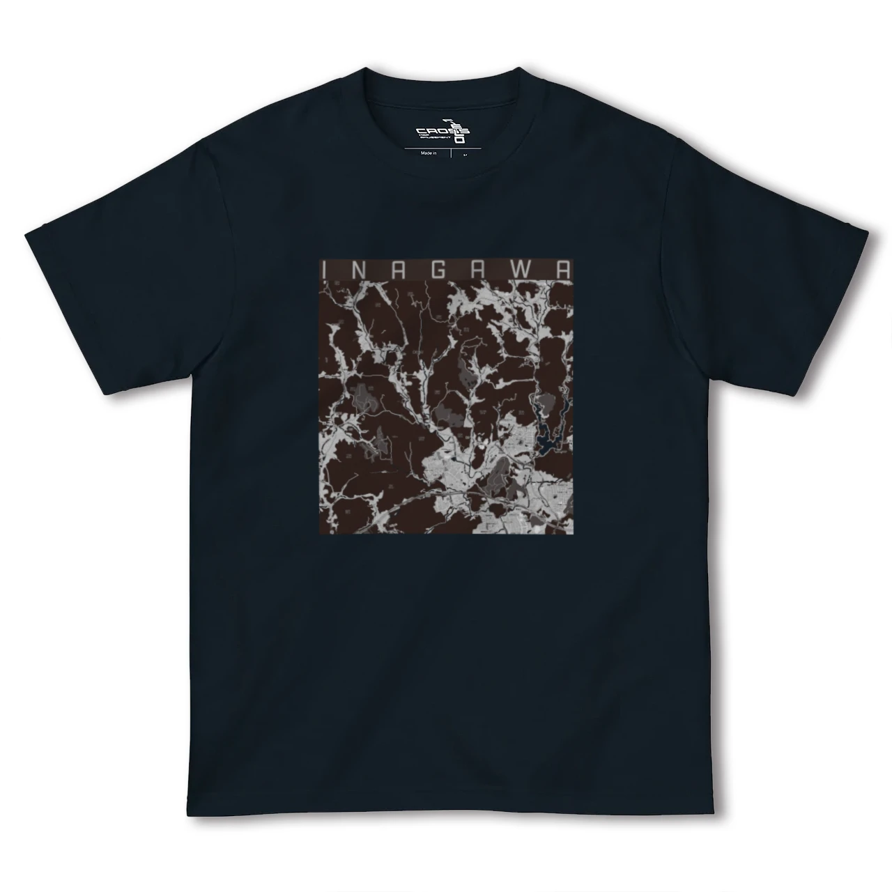 【猪名川(兵庫県)】地図柄ヘビーウェイトTシャツ
