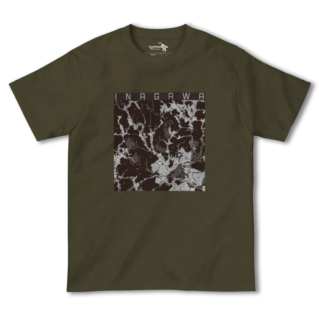 【猪名川(兵庫県)】地図柄ヘビーウェイトTシャツ