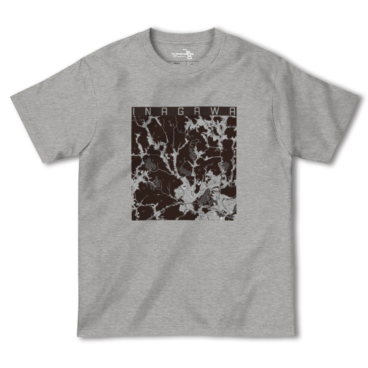 【猪名川(兵庫県)】地図柄ヘビーウェイトTシャツ
