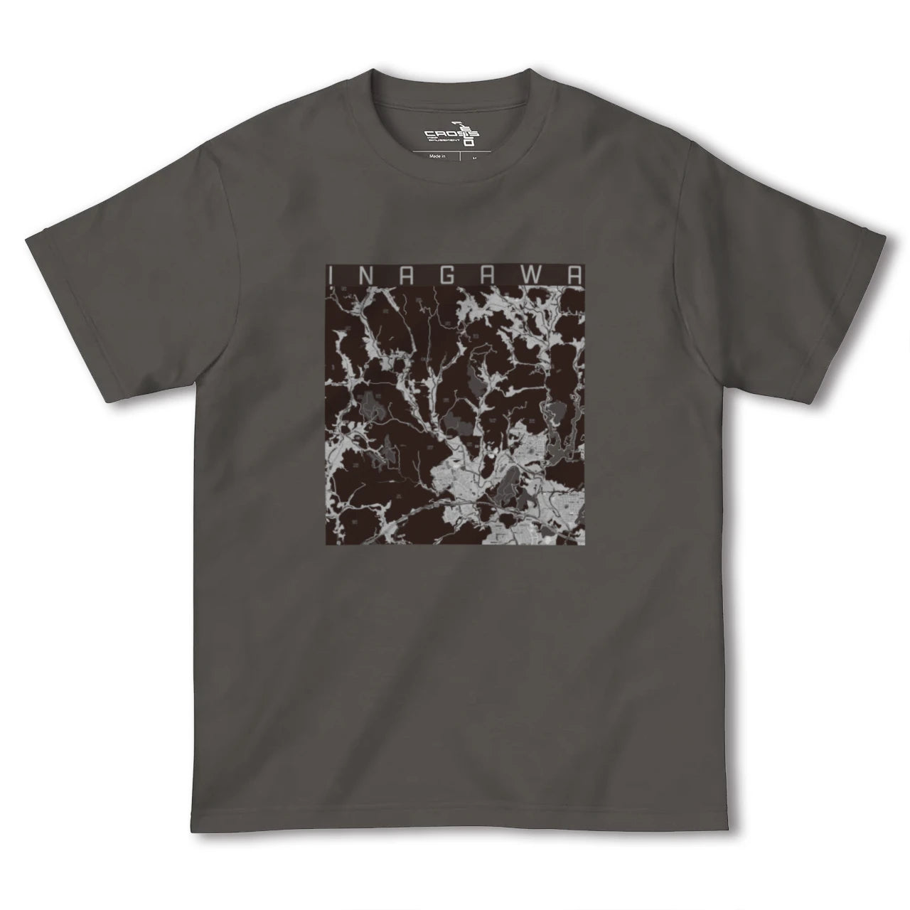 【猪名川(兵庫県)】地図柄ヘビーウェイトTシャツ