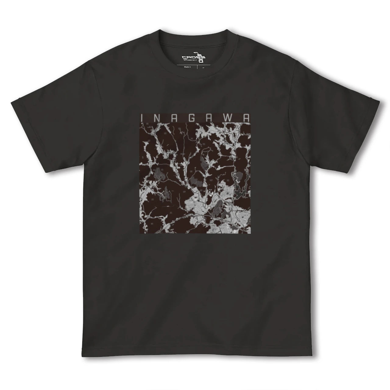 【猪名川(兵庫県)】地図柄ヘビーウェイトTシャツ