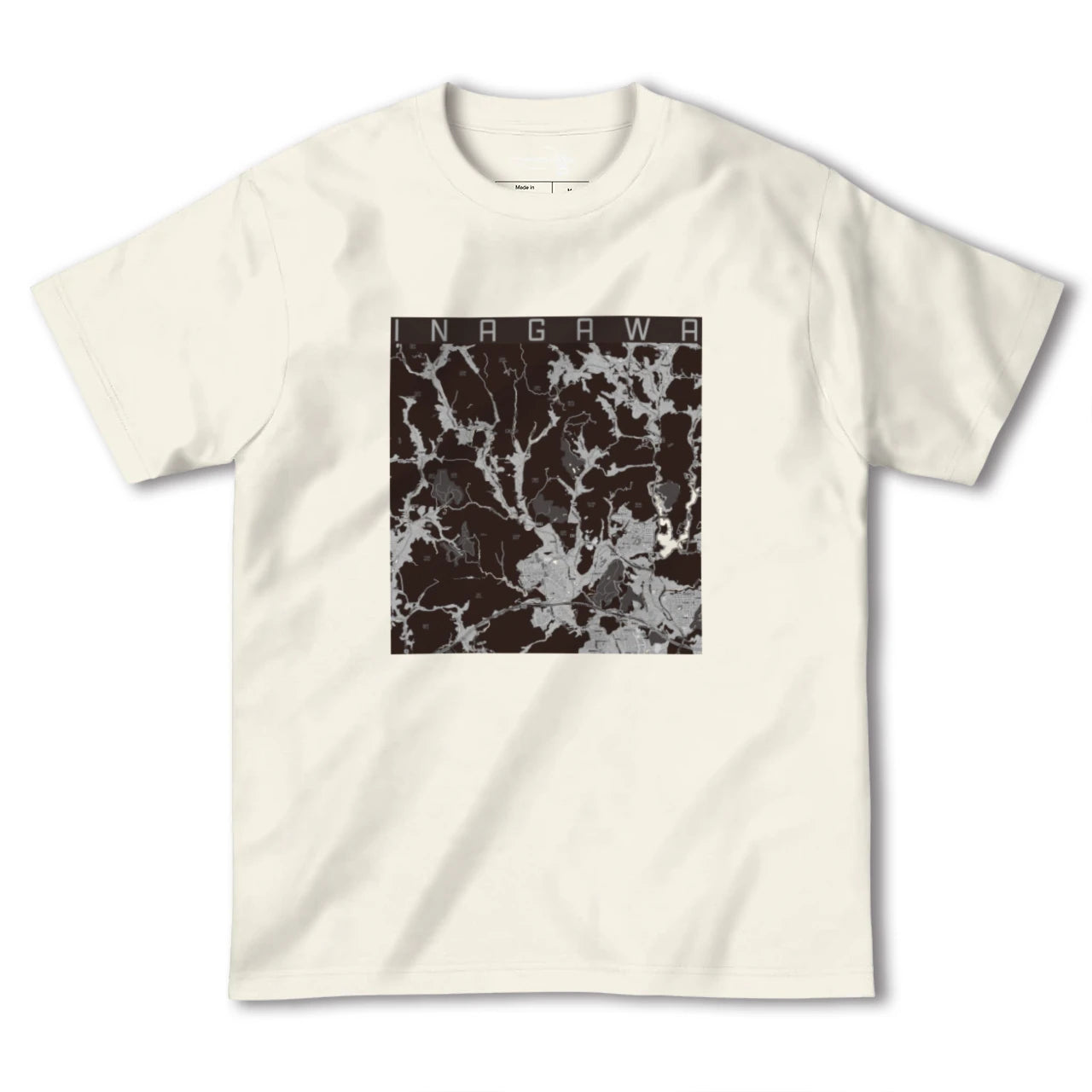 【猪名川(兵庫県)】地図柄ヘビーウェイトTシャツ