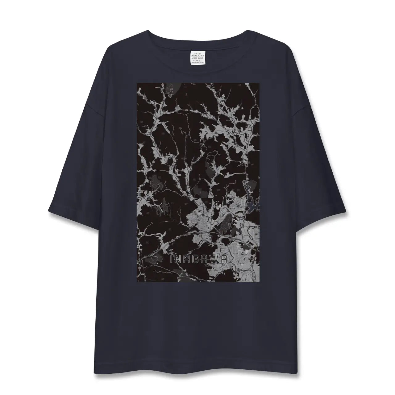 【猪名川(兵庫県)】地図柄ビッグシルエットTシャツ