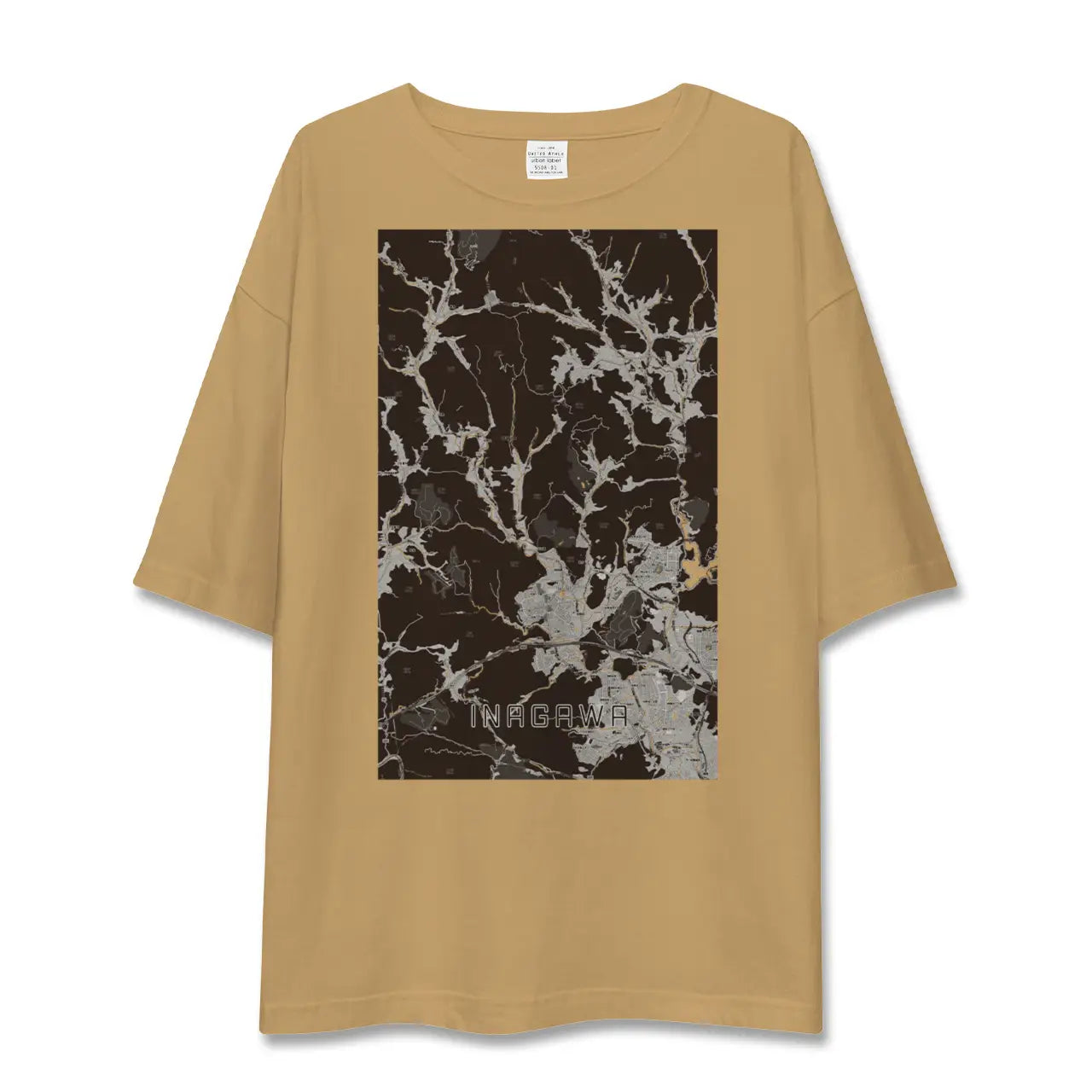 【猪名川(兵庫県)】地図柄ビッグシルエットTシャツ