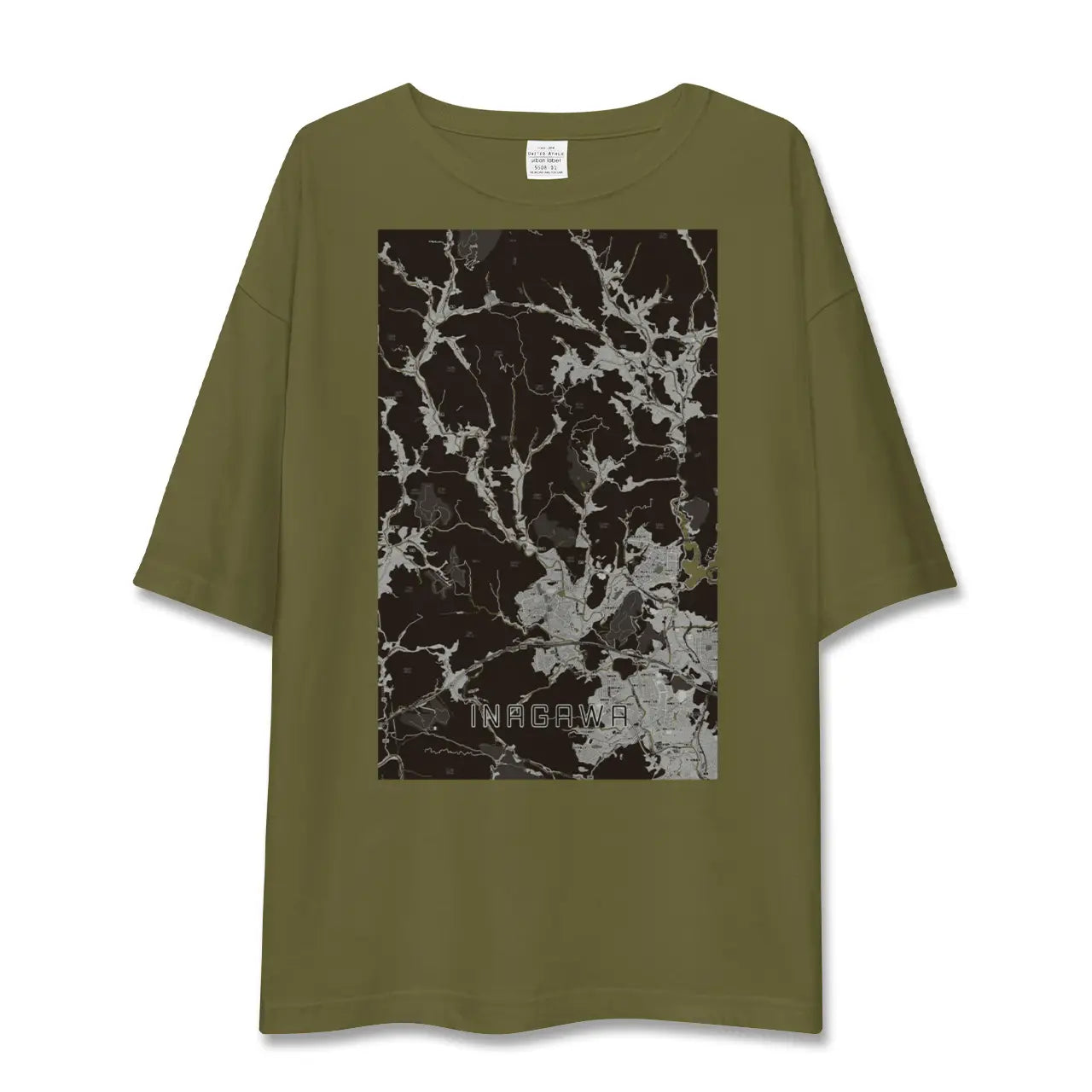 【猪名川(兵庫県)】地図柄ビッグシルエットTシャツ