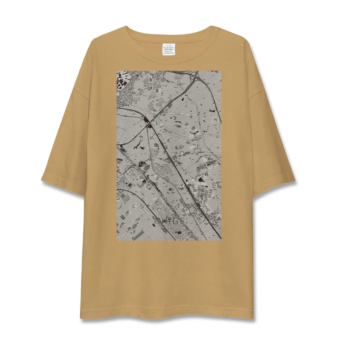 【稲毛(千葉県)】地図柄ビッグシルエットTシャツ