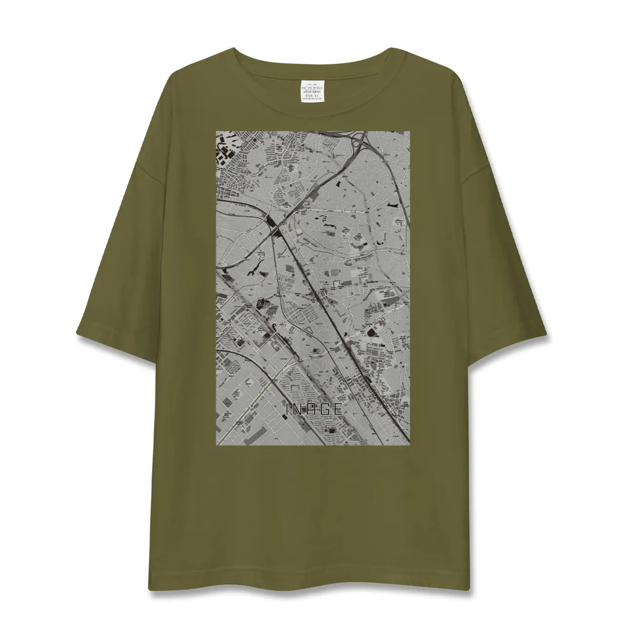 【稲毛(千葉県)】地図柄ビッグシルエットTシャツ