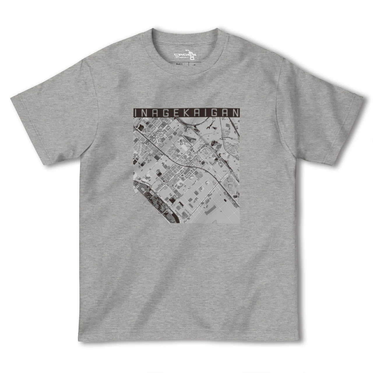 【稲毛海岸(千葉県)】地図柄ヘビーウェイトTシャツ