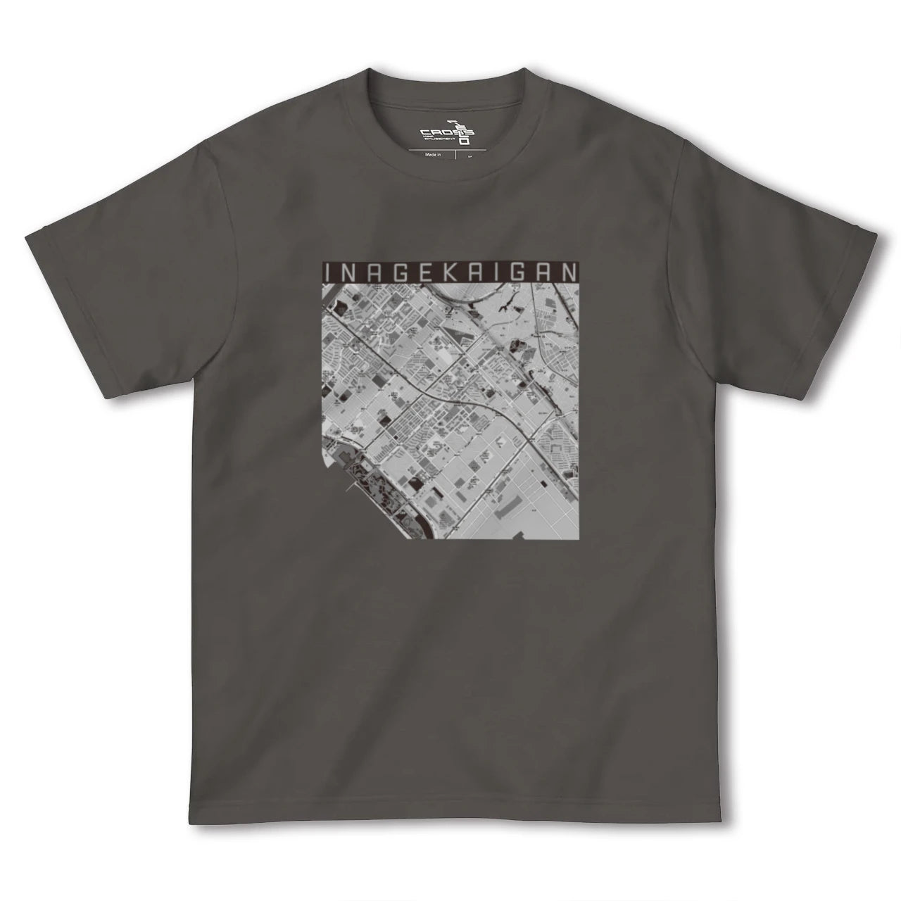【稲毛海岸(千葉県)】地図柄ヘビーウェイトTシャツ