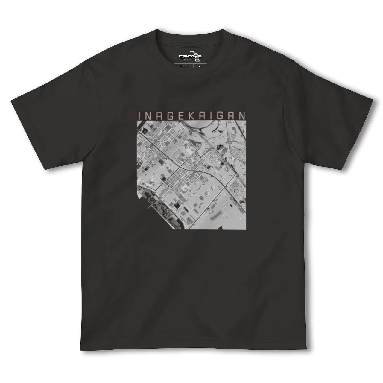【稲毛海岸(千葉県)】地図柄ヘビーウェイトTシャツ