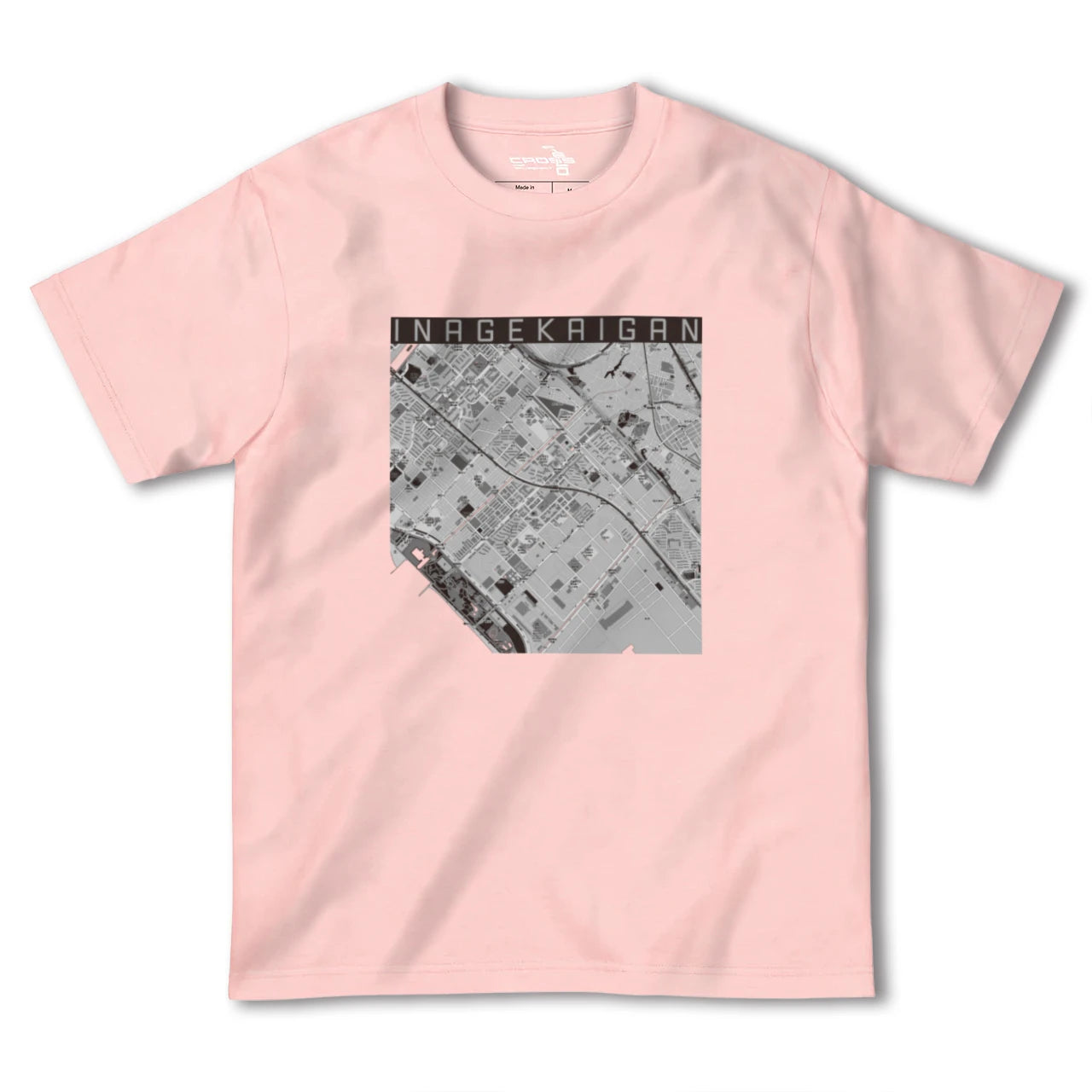 【稲毛海岸(千葉県)】地図柄ヘビーウェイトTシャツ