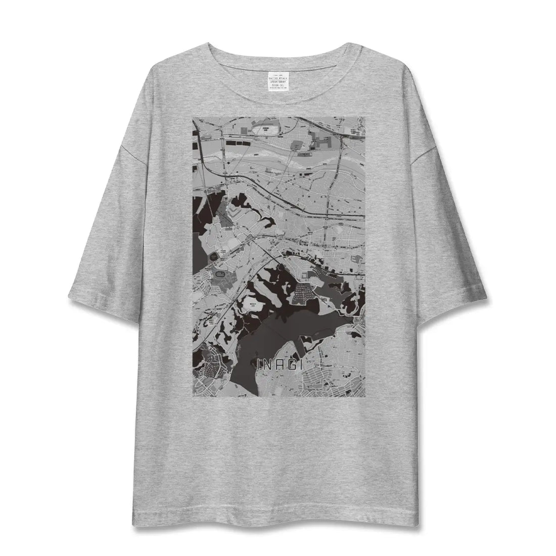 【稲城(東京都)】地図柄ビッグシルエットTシャツ