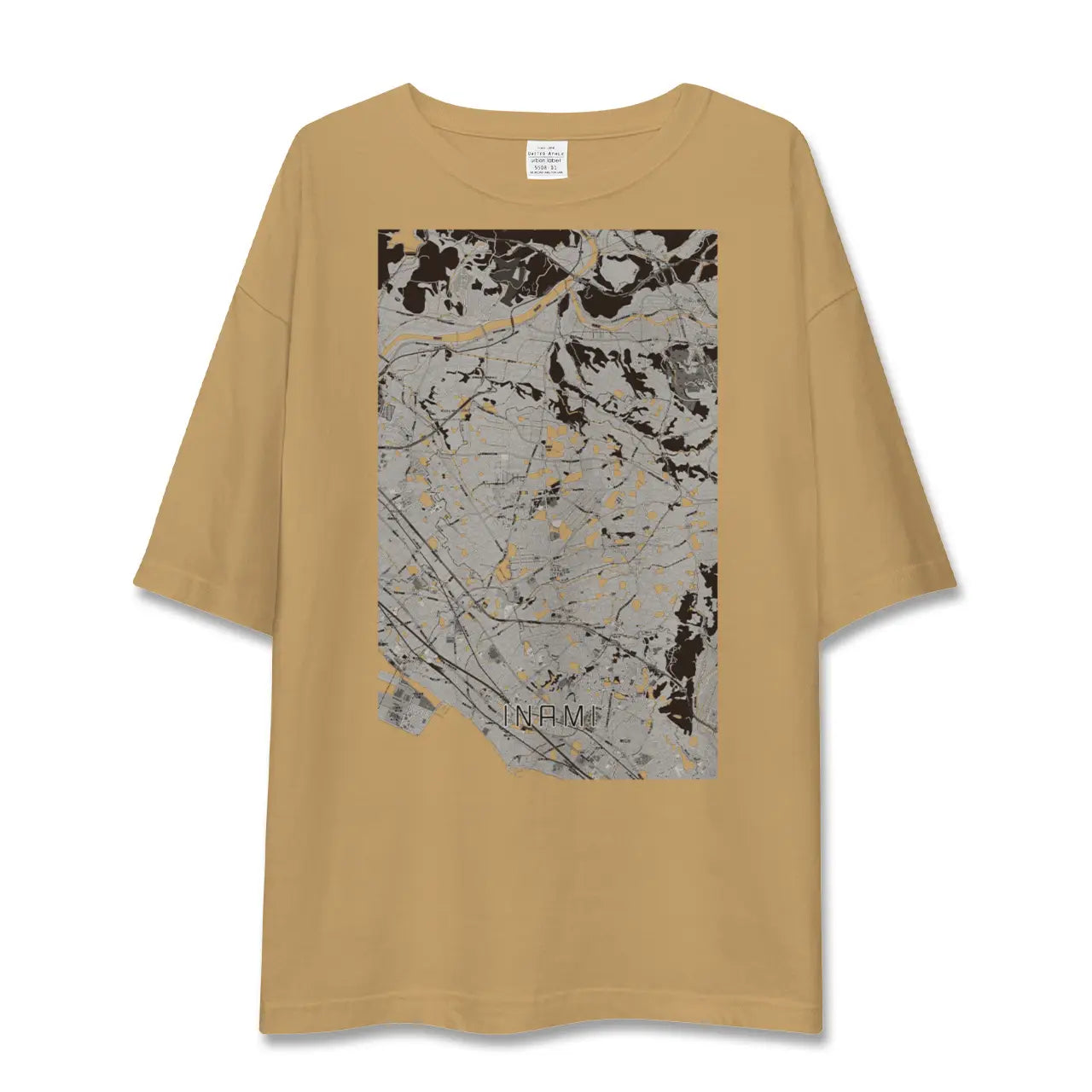 【稲美(兵庫県)】地図柄ビッグシルエットTシャツ
