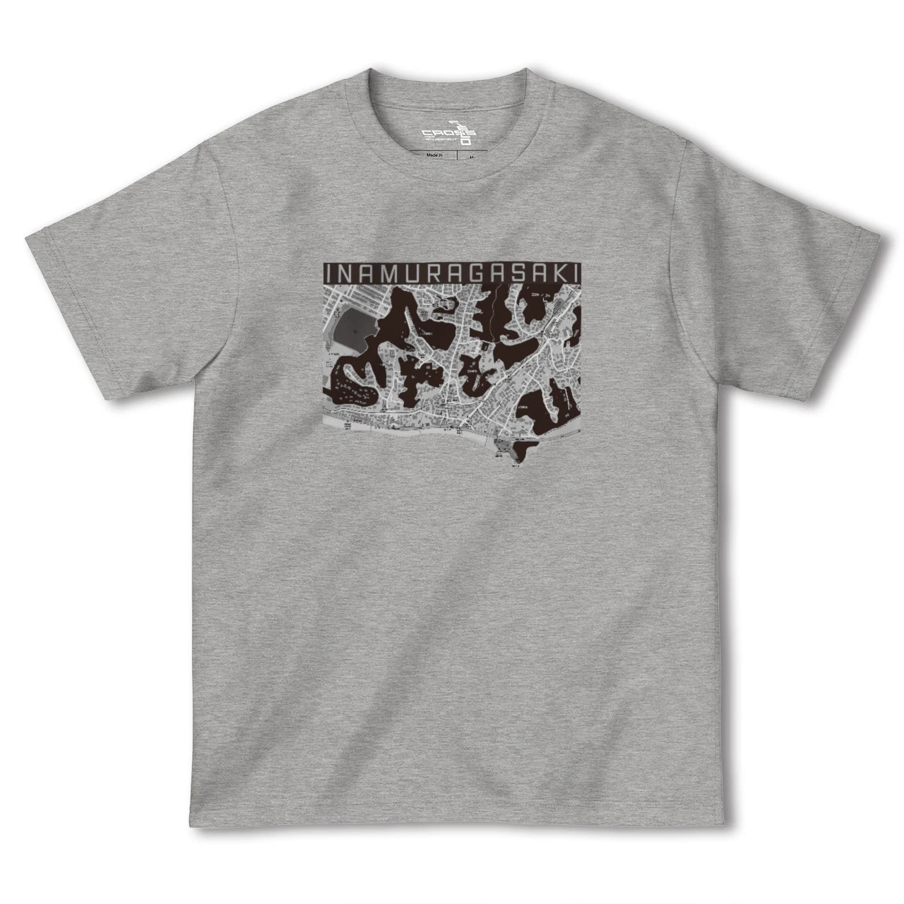 【稲村ヶ崎(神奈川県)】地図柄ヘビーウェイトTシャツ