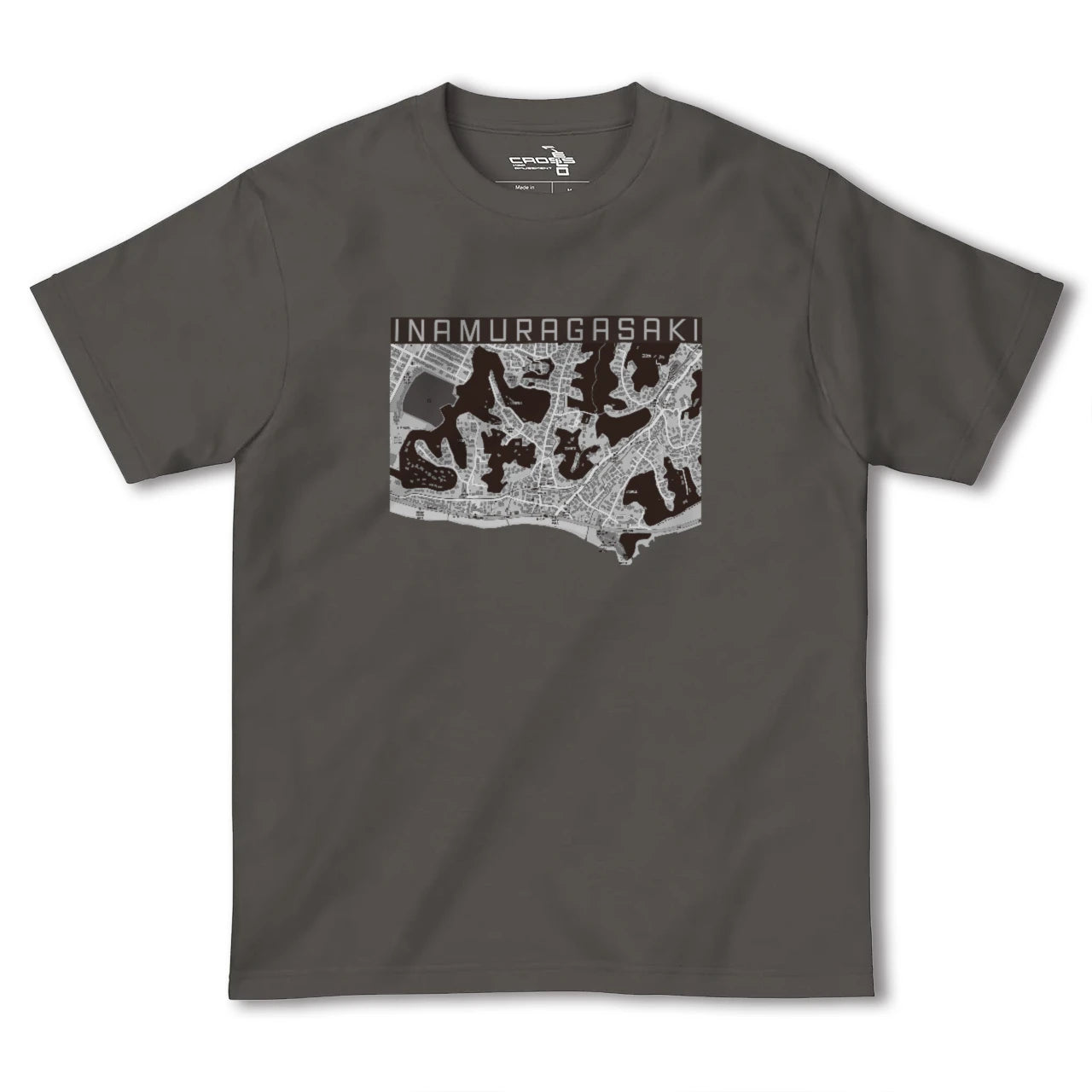 【稲村ヶ崎(神奈川県)】地図柄ヘビーウェイトTシャツ