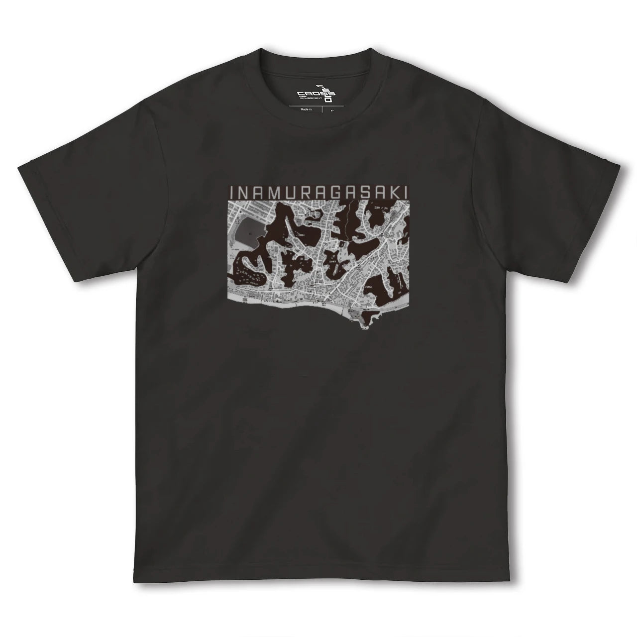 【稲村ヶ崎(神奈川県)】地図柄ヘビーウェイトTシャツ