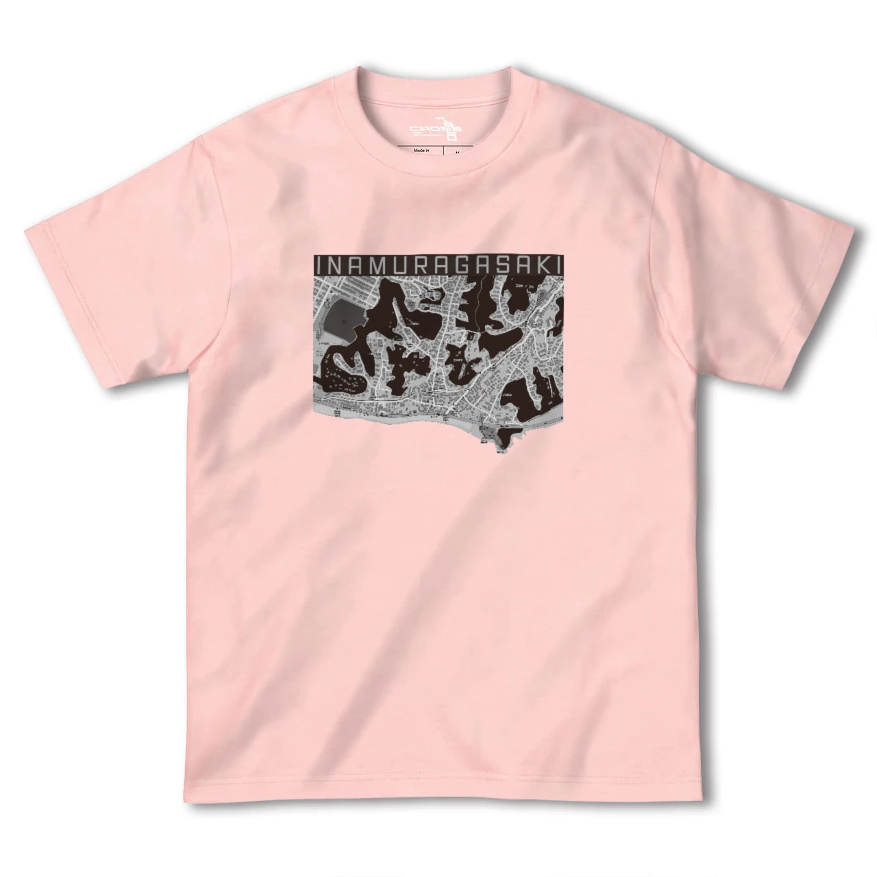 【稲村ヶ崎(神奈川県)】地図柄ヘビーウェイトTシャツ