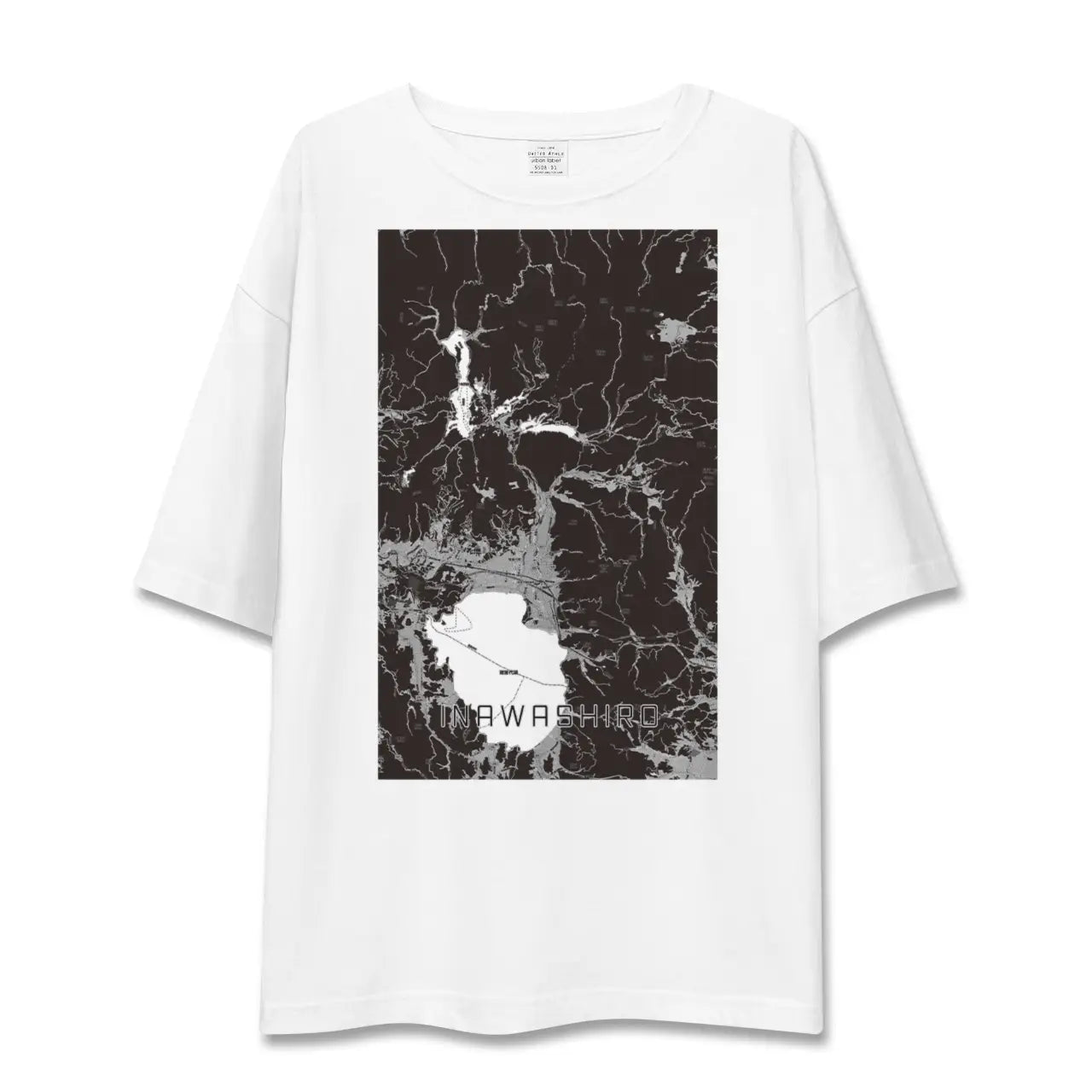 【猪苗代(福島県)】地図柄ビッグシルエットTシャツ