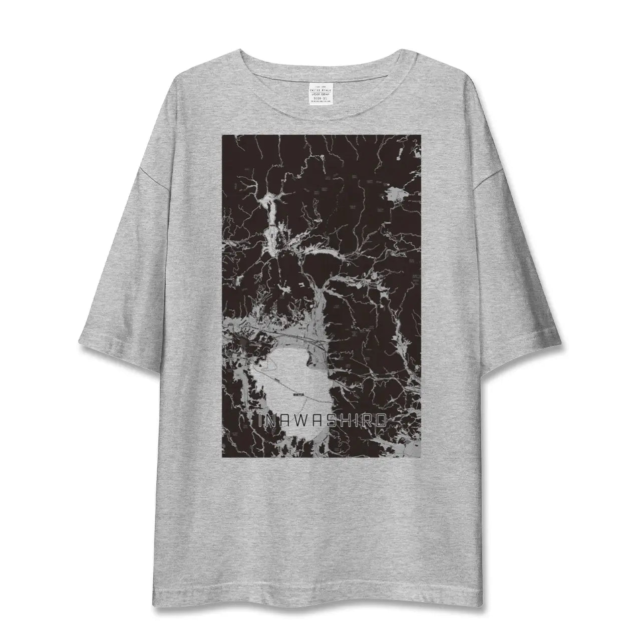 【猪苗代(福島県)】地図柄ビッグシルエットTシャツ
